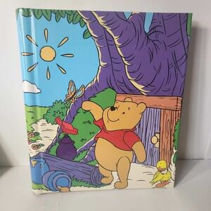 Disney Winnie the Pooh Photo Album Scrapbook Vintage Spiral Bound Glossy Cover